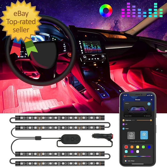 Car Interior LED Lights with App Control RGB Lights